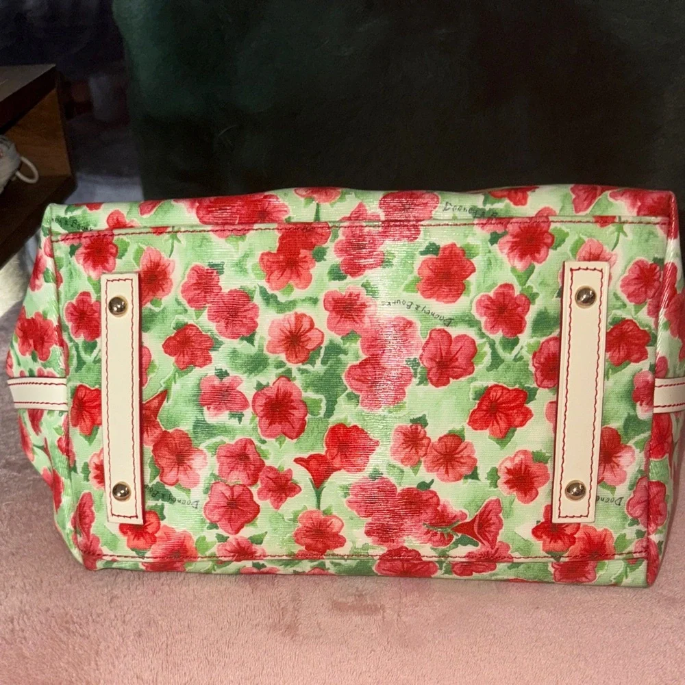Dooney and Bourke Floral Satchel in coated cotton - Picture 3 of 8
